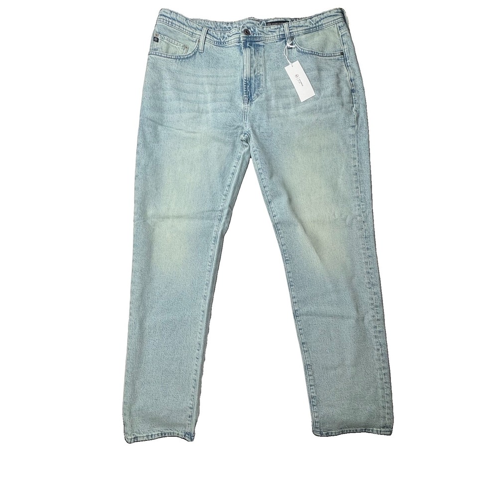 AG Jeans Everett Mens 38x32 Slim Straight High Point Light Wash Denim NWT
